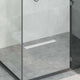 Vidaxl 2 in 1 doucheafvoer zilver 60 cm roestvrij staal 304