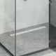 Vidaxl doucheafvoer glasdeksel met 360° sifon zilver 80 cm