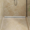 Vidaxl wandgemonteerde douche afvoer zilver 100 cm roestvrij staal 304