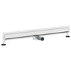 Vidaxl wandgemonteerde douche afvoer zilver 100 cm roestvrij staal 304