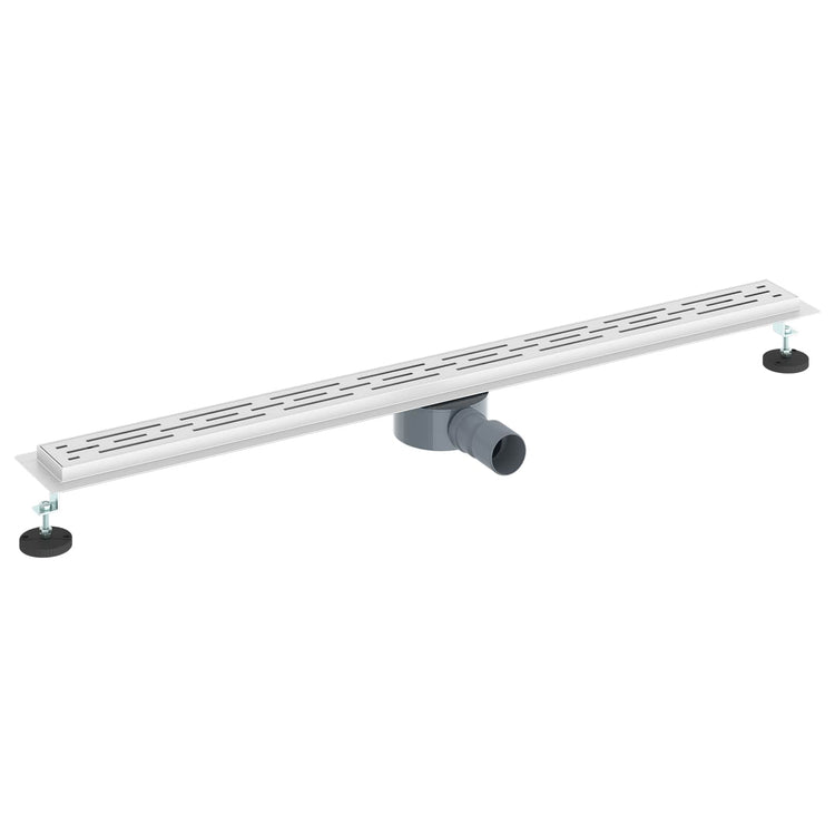 Vidaxl doucheafvoer lijnontwerp met 360° sifon zilver 100 cm