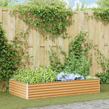 Vidaxl verhoogde plantenbak licht bruin 195 x 100 x 36 cm - afbeelding 1