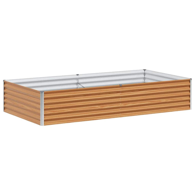 Vidaxl verhoogde plantenbak licht bruin 195 x 100 x 36 cm