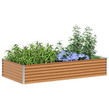 Vidaxl verhoogde plantenbak licht bruin 195 x 100 x 36 cm - afbeelding 3