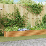 Vidaxl verhoogde plantenbak licht bruin 775 x 50 x 36 cm - afbeelding 1