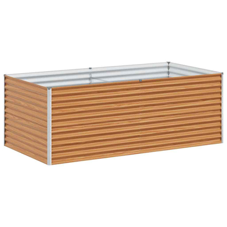 Vidaxl verhoogde plantenbak licht bruin 195 x 100 x 68 cm