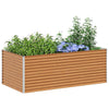 Vidaxl verhoogde plantenbak 195 x 100 x 68 cm gegalvaniseerd staal