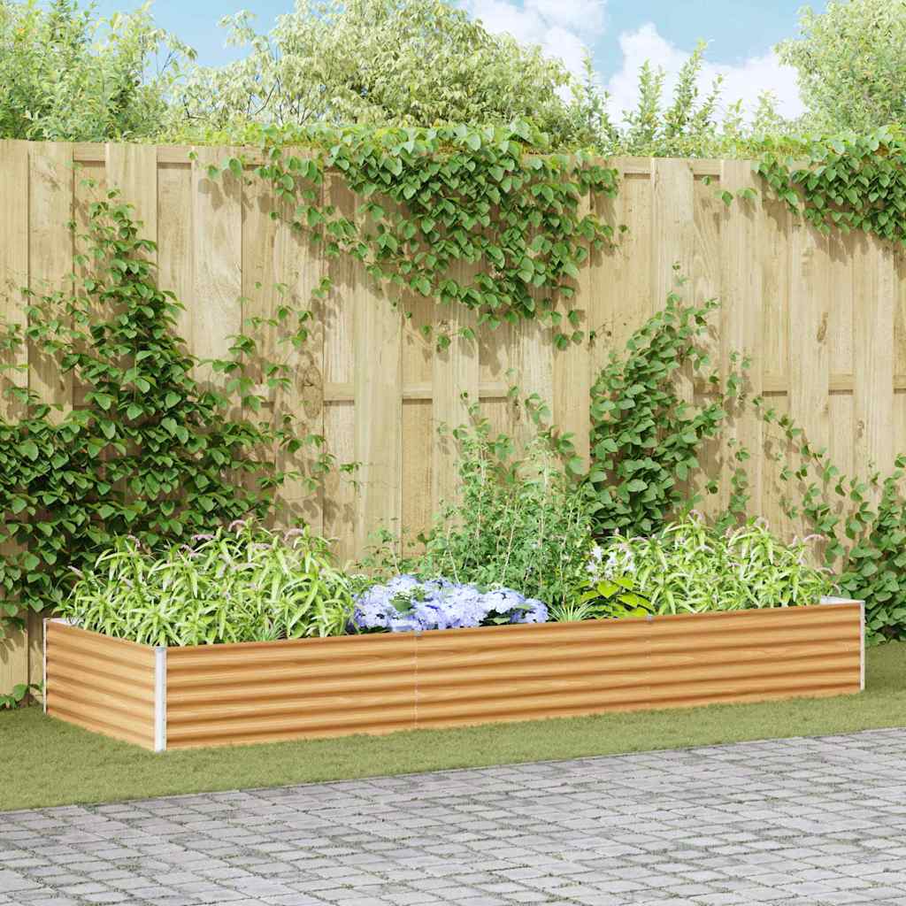 Vidaxl verhoogde plantenbak licht bruin 290 x 100 x 36 cm
