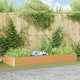 Vidaxl verhoogde plantenbak licht bruin 290 x 100 x 36 cm