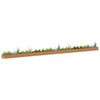 Vidaxl verhoogde plantenbak 1164 x 50 x 36 cm gegalvaniseerd staal