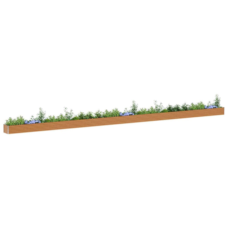 Vidaxl verhoogde plantenbak licht bruin 1164 x 50 x 36 cm