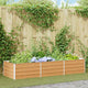 Vidaxl verhoogde plantenbak licht bruin 240 x 80 x 45 cm