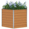 Vidaxl verhoogd tuinbed licht bruin 129 x 129 x 77 cm