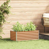 Vidaxl verhoogde plantenbak 98 x 50 x 36 cm gegalvaniseerd staal