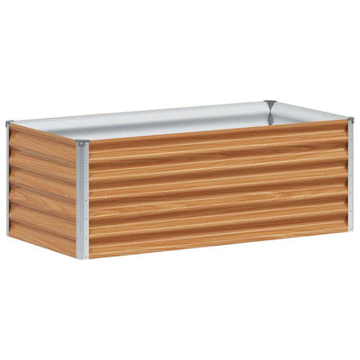 Vidaxl verhoogde plantenbak licht bruin 98 x 50 x 36 cm