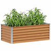 Vidaxl verhoogde plantenbak 98 x 50 x 36 cm gegalvaniseerd staal