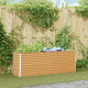 Vidaxl verhoogde plantenbak licht bruin 195 x 50 x 68 cm