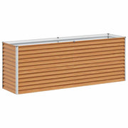 Vidaxl verhoogde plantenbak licht bruin 195 x 50 x 68 cm - afbeelding 2