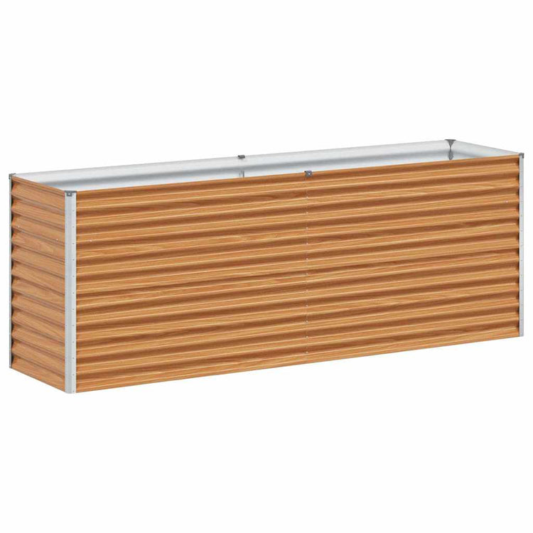 Vidaxl verhoogde plantenbak licht bruin 195 x 50 x 68 cm