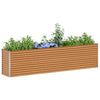 Vidaxl verhoogde plantenbak 290 x 50 x 68 cm gegalvaniseerd staal
