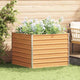 Vidaxl verhoogde plantenbak licht bruin 100 x 100 x 77 cm