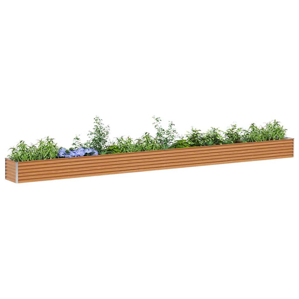 Vidaxl verhoogde plantenbak licht bruin 582 x 50 x 36 cm
