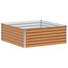 Vidaxl verhoogde plantenbak 98 x 100 x 36 cm gegalvaniseerd staal