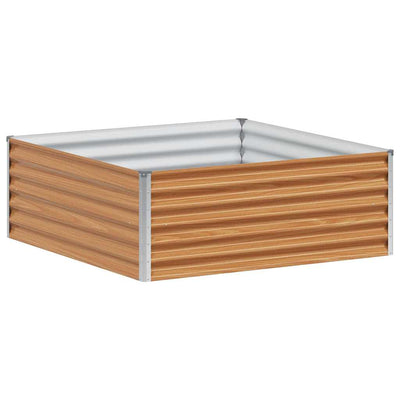 Vidaxl verhoogde plantenbak licht bruin 98 x 100 x 36 cm