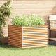 Vidaxl verhoogde plantenbak licht bruin 98 x 100 x 68 cm