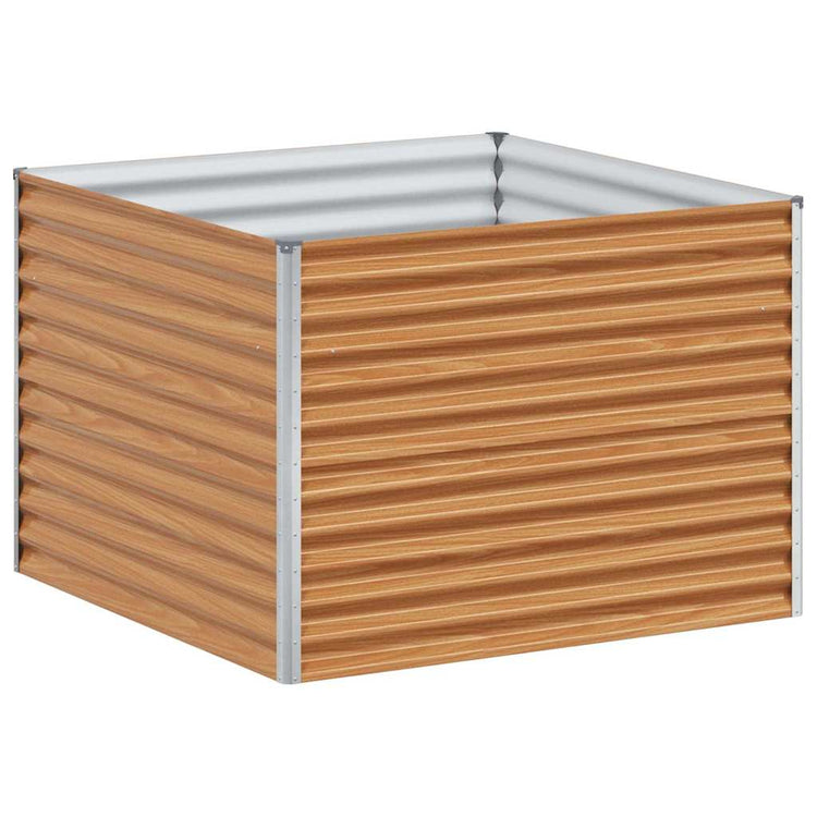 Vidaxl verhoogde plantenbak licht bruin 98 x 100 x 68 cm
