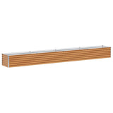 Vidaxl verhoogde plantenbak licht bruin 390 x 50 x 36 cm - afbeelding 2