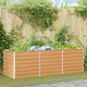 Vidaxl verhoogde plantenbak licht bruin 240 x 80 x 77 cm