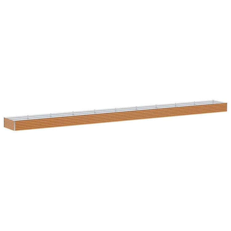 Vidaxl verhoogde plantenbak licht bruin 970 x 100 x 36 cm