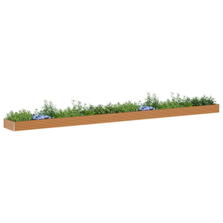 Vidaxl verhoogde plantenbak licht bruin 970 x 100 x 36 cm