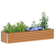 Vidaxl verhoogde plantenbak licht bruin 195 x 50 x 36 cm - afbeelding 3