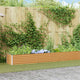 Vidaxl verhoogde plantenbak licht bruin 970 x 50 x 36 cm
