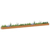 Vidaxl verhoogde plantenbak 970 x 50 x 36 cm gegalvaniseerd staal