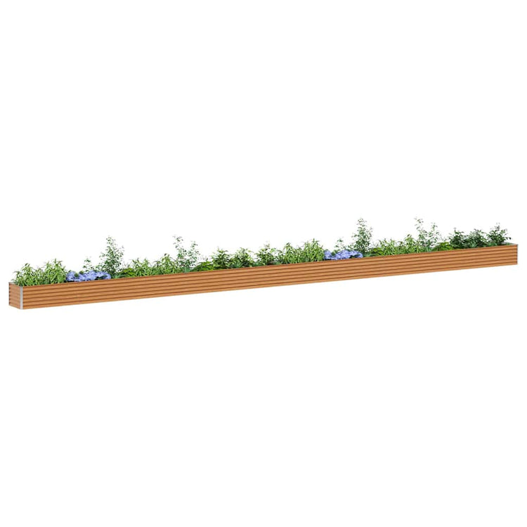 Vidaxl verhoogde plantenbak licht bruin 970 x 50 x 36 cm