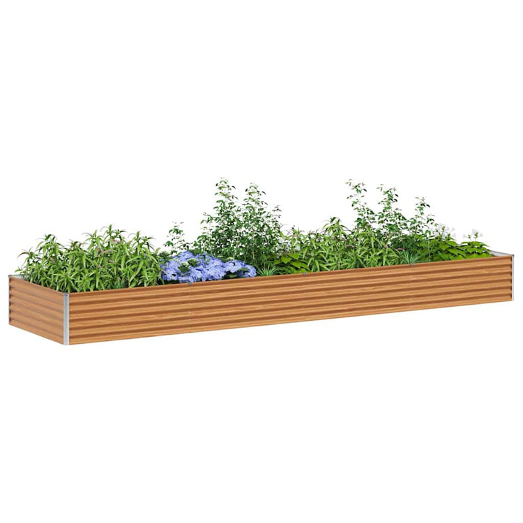 Vidaxl verhoogde plantenbak licht bruin 390 x 100 x 36 cm