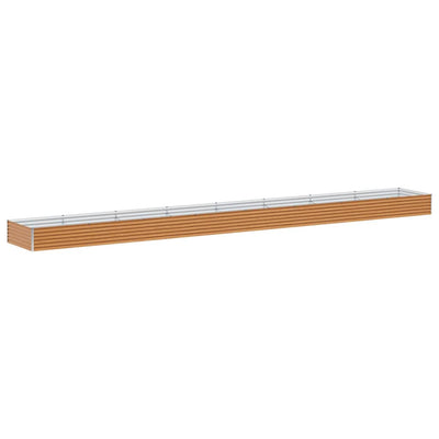 Vidaxl verhoogde plantenbak licht bruin 775 x 100 x 36 cm