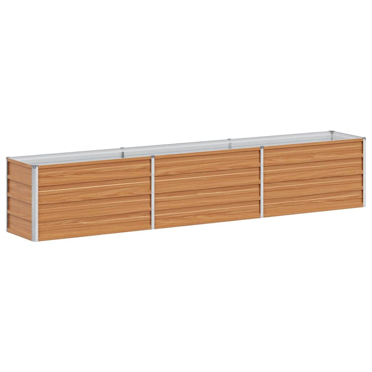 Vidaxl verhoogde plantenbak licht bruin 240 x 40 x 45 cm