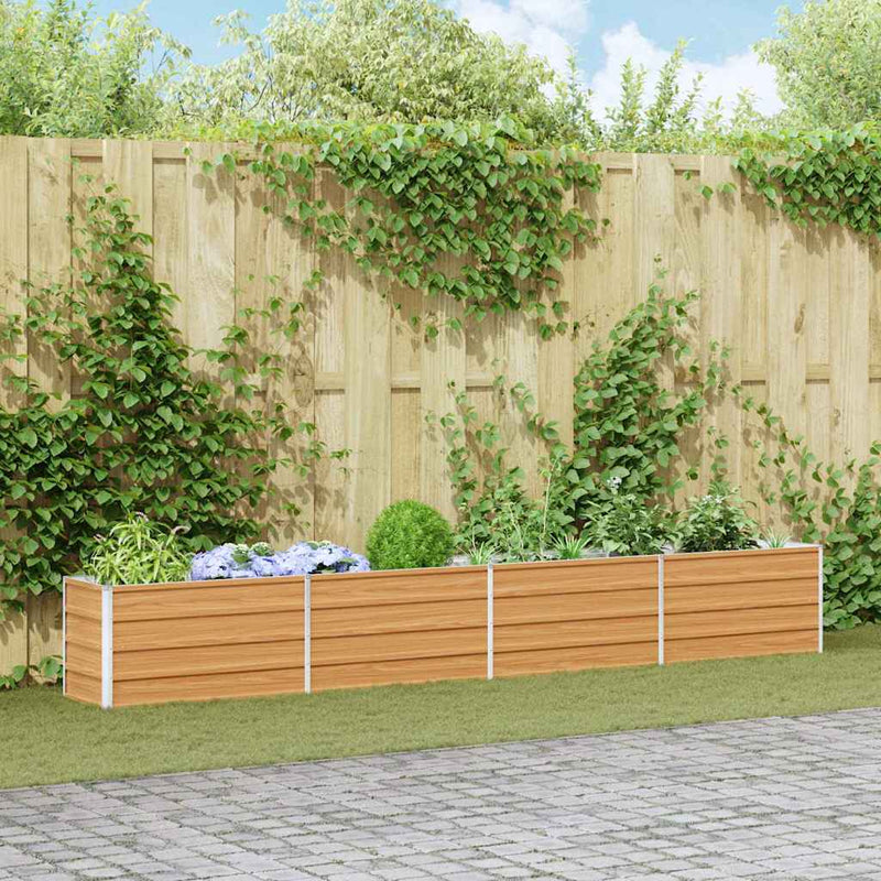 Vidaxl verhoogde plantenbak licht bruin 320 x 40 x 45 cm