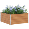 Vidaxl verhoogde plantenbak licht bruin 100 x 100 x 45 cm