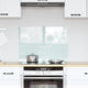 Vidaxl keukenachterwand melk 70 x 50 cm gehard glas