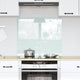 Vidaxl keukenachterwand melk 70 x 60 cm gehard glas