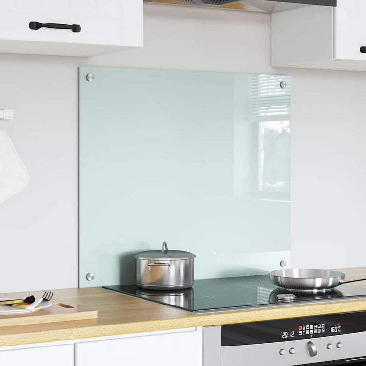 Vidaxl keukenachterwand melk 70 x 60 cm gehard glas