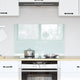 Vidaxl keukenachterwand melk 80 x 50 cm gehard glas