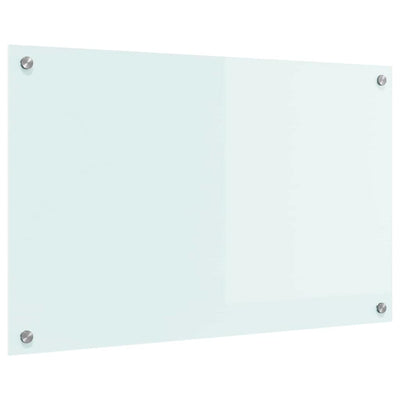 Vidaxl keukenachterwand melk 80 x 50 cm gehard glas