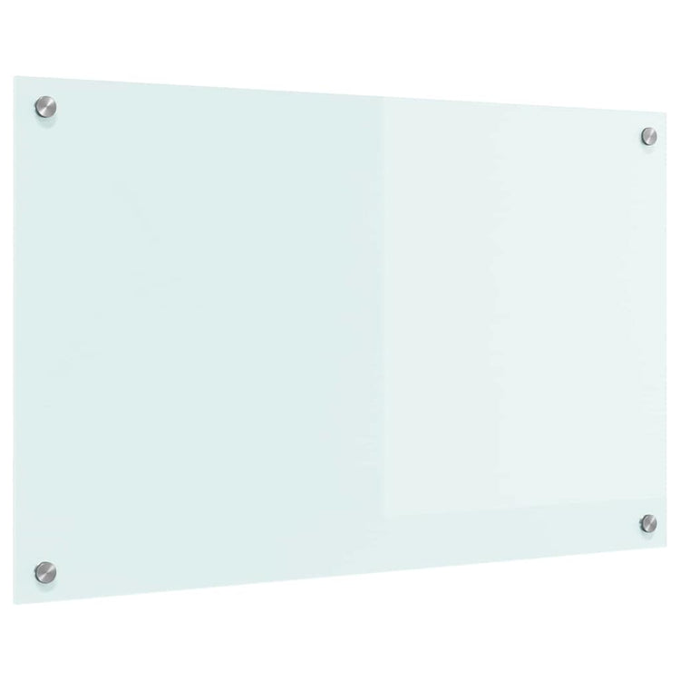 Vidaxl keukenachterwand melk 80 x 50 cm gehard glas