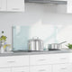 Vidaxl keukenachterwand melk 90 x 40 cm gehard glas